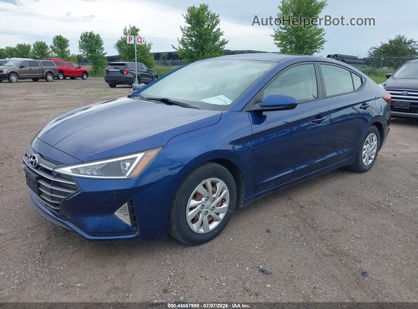5NPD74LF1LH616219 2020 HYUNDAI ELANTRA Blue წინა მარცხენა ხედი სამი მეოთხედიდან