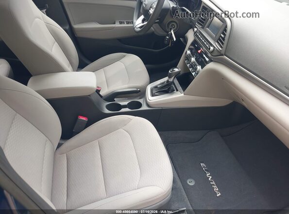 5NPD74LF1LH616236 2020 HYUNDAI ELANTRA Blue Widok wnętrza z przodu