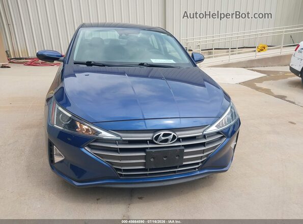 5NPD74LF1LH616236 2020 HYUNDAI ELANTRA Blue Widok wnętrza 360 stopni