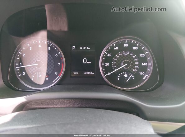 5NPD74LF1LH617287 2020 HYUNDAI ELANTRA Blue უკანა სავარძლების ხედი