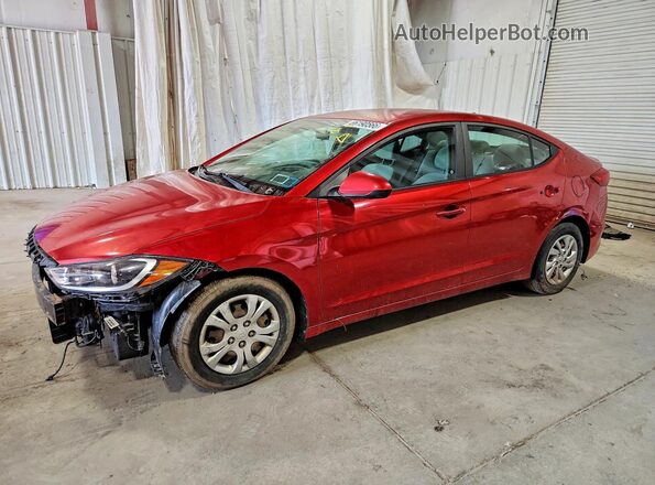 5NPD74LF2HH101804 2017 HYUNDAI ELANTRA Red Հետևի ձախ