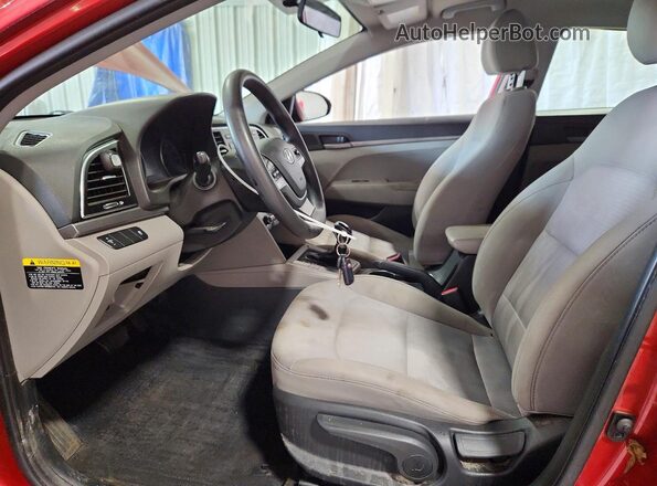 5NPD74LF2HH101804 2017 HYUNDAI ELANTRA Red Առջևի վահանակի տեսք