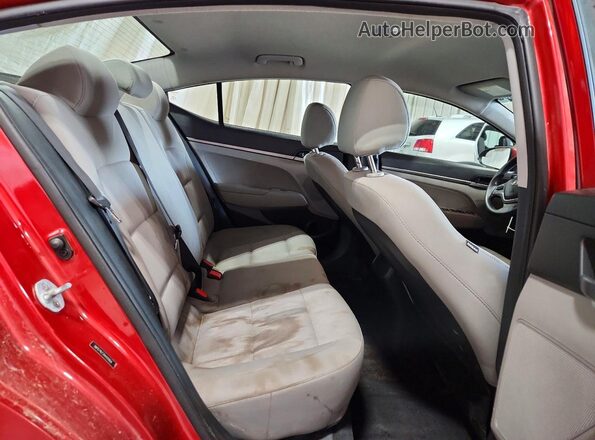 5NPD74LF2HH101804 2017 HYUNDAI ELANTRA Red Սալոնի հետևի տեսք
