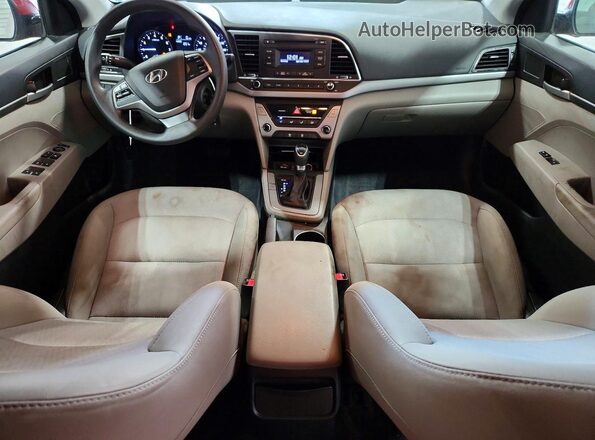 5NPD74LF2HH101804 2017 HYUNDAI ELANTRA Red Սարքավորումների վահանակի տեսք