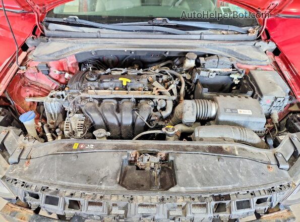 5NPD74LF2HH101804 2017 HYUNDAI ELANTRA Red Շարժիչի բաժամունքի տեսք
