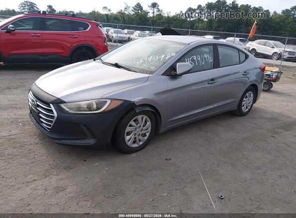 5NPD74LF2HH127786 2017 HYUNDAI ELANTRA Серый Передняя левая четверть
