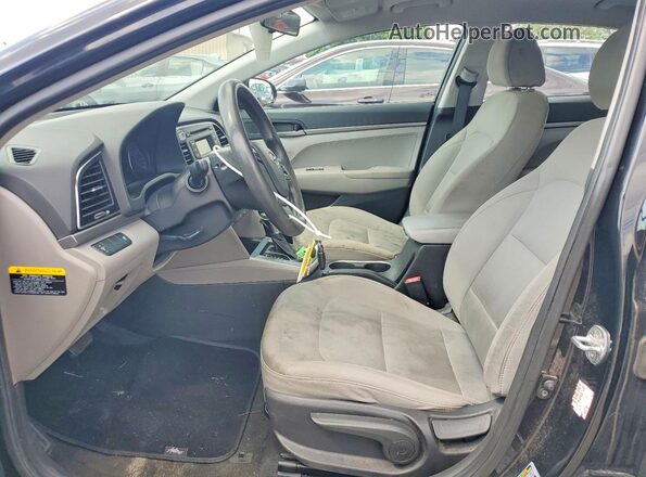 5NPD74LF2HH161162 2017 HYUNDAI ELANTRA Black Widok wnętrza z przodu