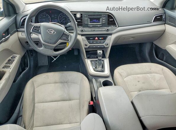 5NPD74LF2HH161162 2017 HYUNDAI ELANTRA Black Widok deski rozdzielczej
