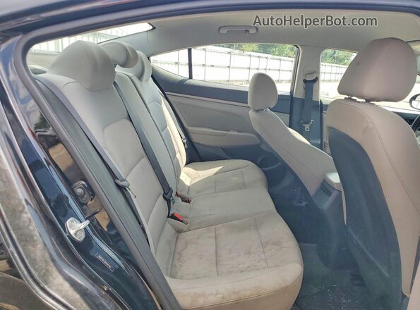 5NPD74LF2HH161162 2017 HYUNDAI ELANTRA Black Widok tylnych siedzeń