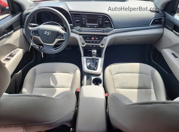 5NPD74LF2HH167351 2017 HYUNDAI ELANTRA Red Dashboard view