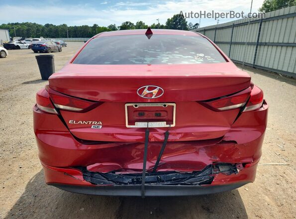5NPD74LF2HH167351 2017 HYUNDAI ELANTRA Red Rear view