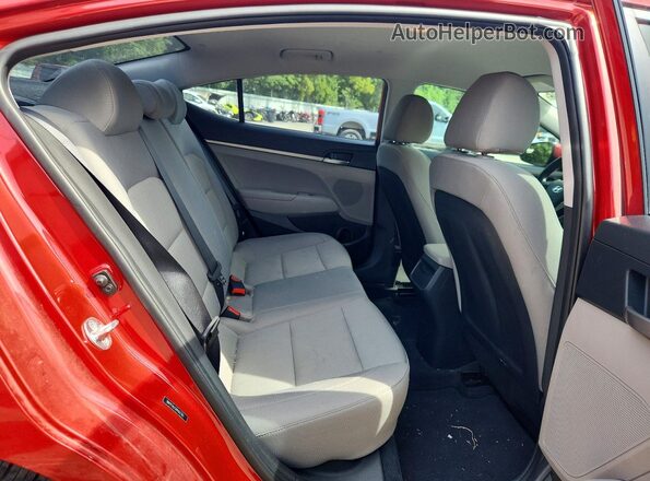 5NPD74LF2HH167351 2017 HYUNDAI ELANTRA Red Rear seats view