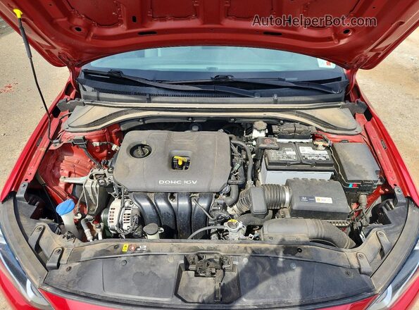 5NPD74LF2HH167351 2017 HYUNDAI ELANTRA Red Rear interior view