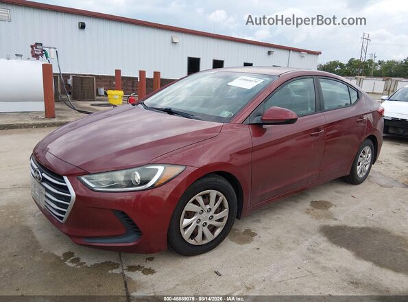 5NPD74LF2HH211915 2017 HYUNDAI ELANTRA Red Передня ліва чверть