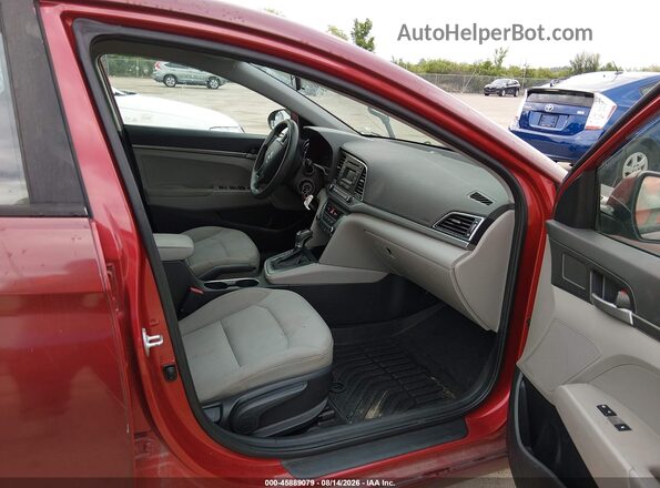 5NPD74LF2HH211915 2017 HYUNDAI ELANTRA Red Вид салону спереду