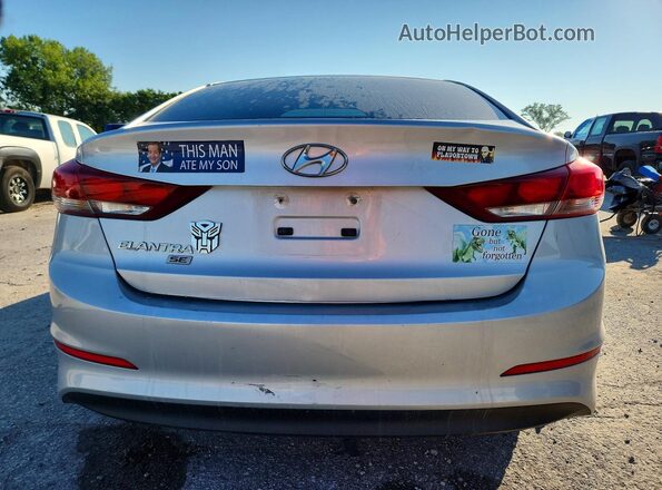 5NPD74LF2JH336399 2018 HYUNDAI ELANTRA Silver Rear view