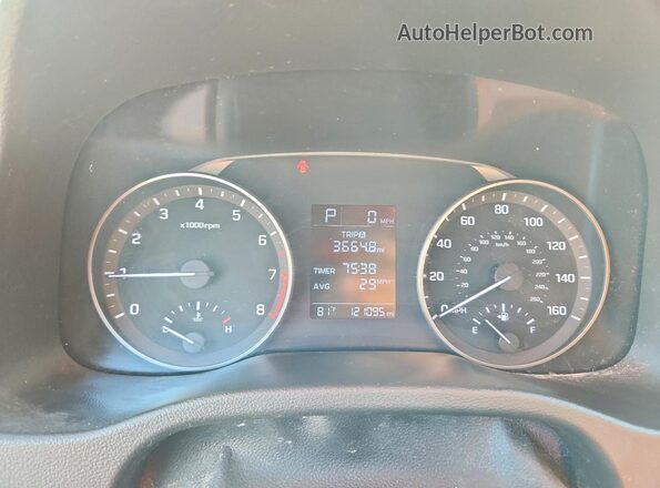 5NPD74LF2JH336399 2018 HYUNDAI ELANTRA Silver Instrument cluster view