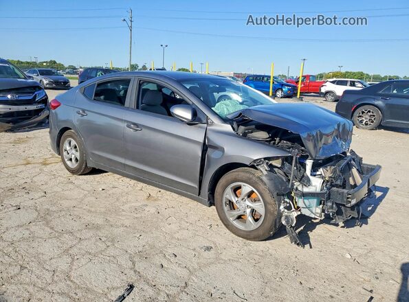5NPD74LF2JH354367 2018 HYUNDAI ELANTRA Gray Delantero derecho