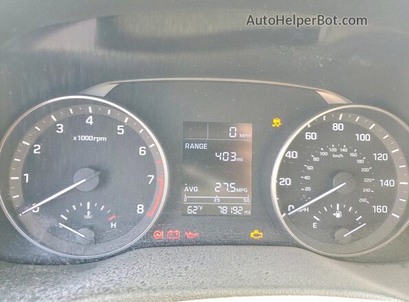 5NPD74LF2JH354367 2018 HYUNDAI ELANTRA Gray Vista del cuadro de instrumentos