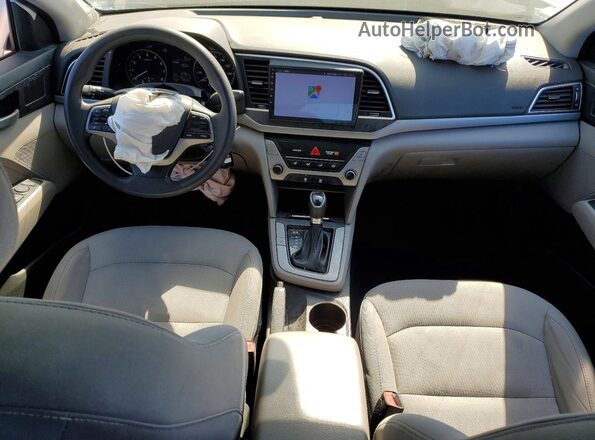 5NPD74LF2JH354367 2018 HYUNDAI ELANTRA Gray Vista del salpicadero