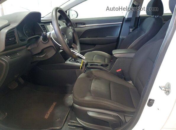 5NPD74LF2KH425505 2019 HYUNDAI ELANTRA White Vista interior delantera