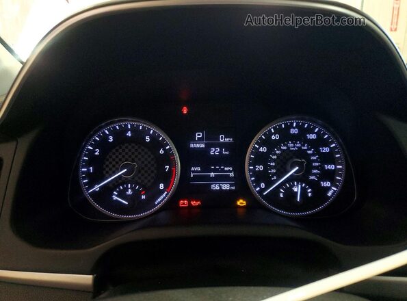 5NPD74LF2KH425505 2019 HYUNDAI ELANTRA White Vista del cuadro de instrumentos