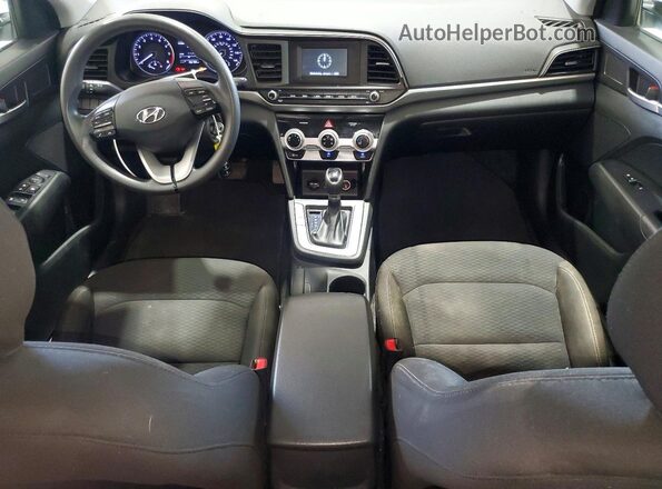 5NPD74LF2KH425505 2019 HYUNDAI ELANTRA White Vista del salpicadero