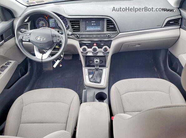5NPD74LF2KH459671 2019 HYUNDAI ELANTRA Black წინა პანელის ხედი