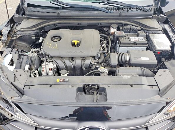 5NPD74LF2KH459671 2019 HYUNDAI ELANTRA Black უკანა სალონის ხედი