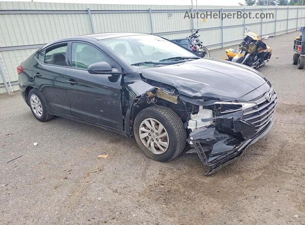 5NPD74LF2KH459671 2019 HYUNDAI ELANTRA Black წინა მარჯვენა