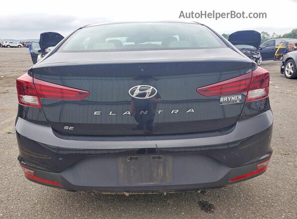 5NPD74LF2KH459671 2019 HYUNDAI ELANTRA Black უკანა ხედი