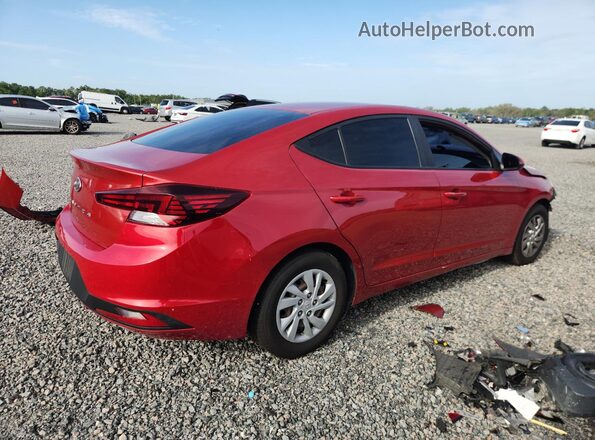 5NPD74LF2KH472789 2019 HYUNDAI ELANTRA Red უკანა მარჯვენა