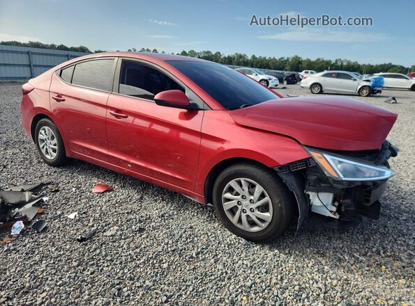 5NPD74LF2KH472789 2019 HYUNDAI ELANTRA Red წინა მარჯვენა