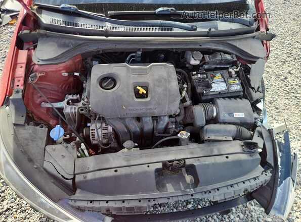 5NPD74LF2KH472789 2019 HYUNDAI ELANTRA Red უკანა სალონის ხედი