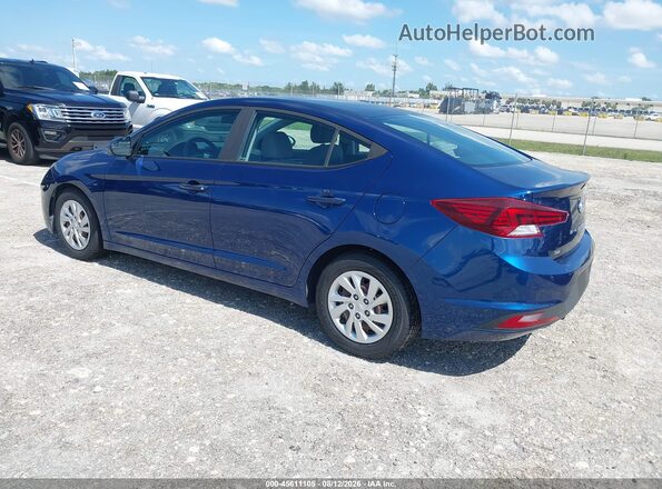 5NPD74LF2KH487440 2019 HYUNDAI ELANTRA Blue Հետևի ձախ