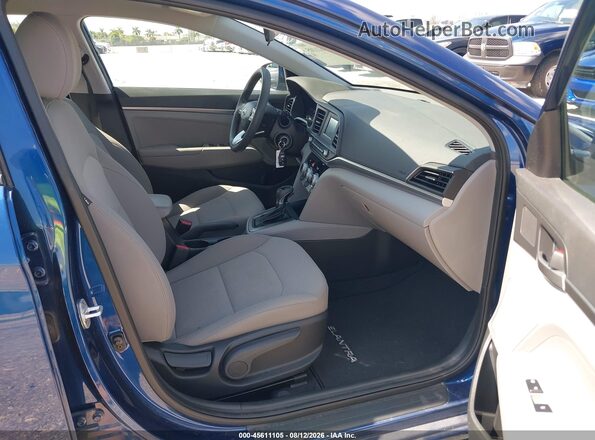 5NPD74LF2KH487440 2019 HYUNDAI ELANTRA Blue Սալոնի դիմացի տեսք