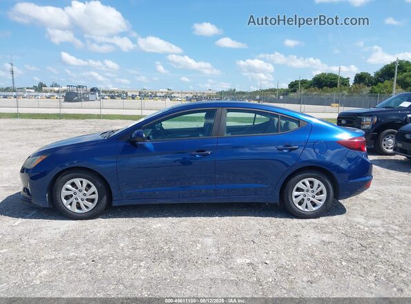 5NPD74LF2KH487440 2019 HYUNDAI ELANTRA Blue Սալոնի 360 աստիճան տեսք