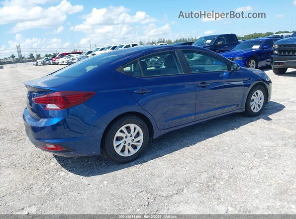 5NPD74LF2KH487440 2019 HYUNDAI ELANTRA Blue Հետևի աջ