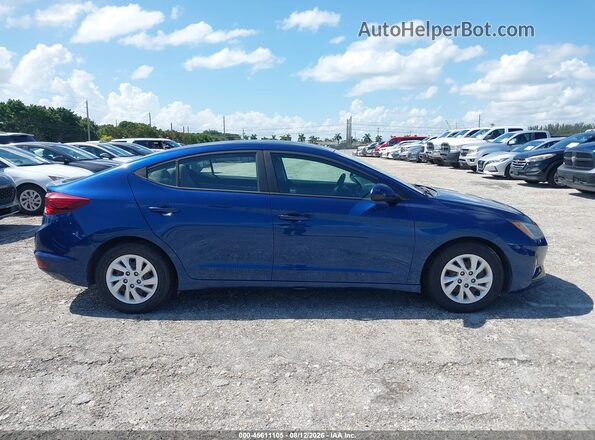 5NPD74LF2KH487440 2019 HYUNDAI ELANTRA Blue Սալոնի հետևի տեսք