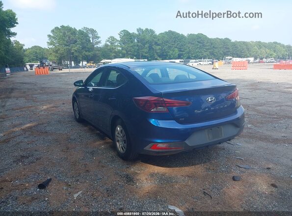 5NPD74LF2KH492783 2019 HYUNDAI ELANTRA Blue Trasero izquierdo