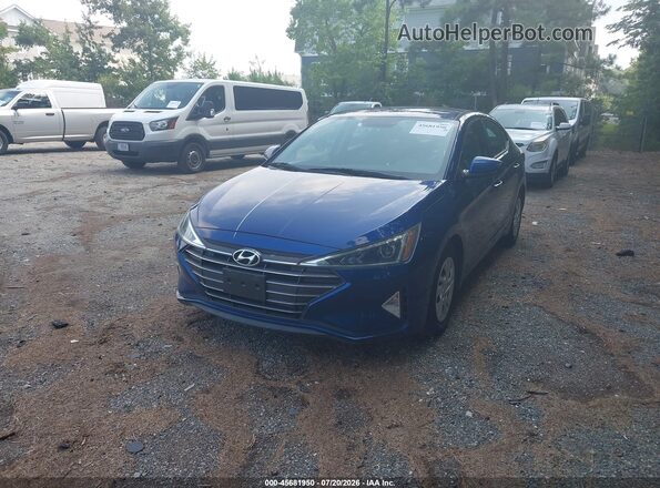 5NPD74LF2KH492783 2019 HYUNDAI ELANTRA Blue Vista tres cuartos delantera izquierda