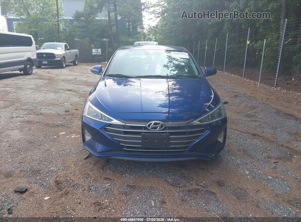 5NPD74LF2KH492783 2019 HYUNDAI ELANTRA Blue Vista del cuadro de instrumentos