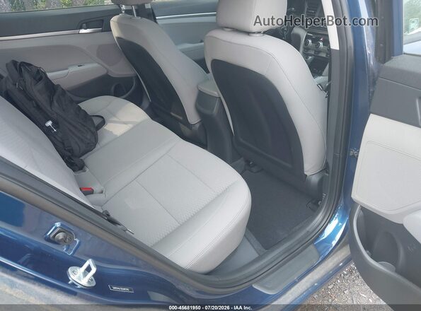 5NPD74LF2KH492783 2019 HYUNDAI ELANTRA Blue Vista de la etiqueta del VIN