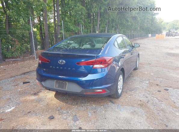 5NPD74LF2KH492783 2019 HYUNDAI ELANTRA Blue Trasero derecho