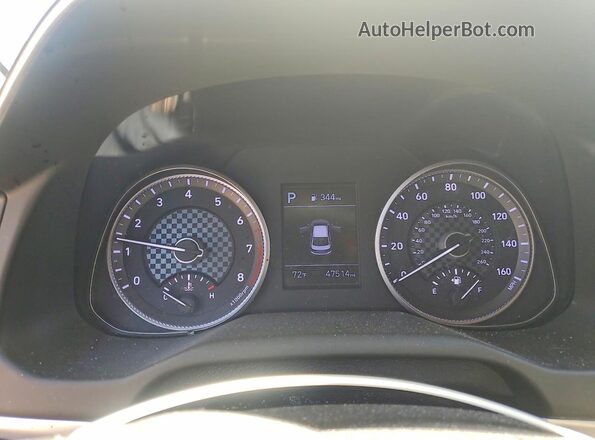 5NPD74LF2LH513326 2020 HYUNDAI ELANTRA Silver Вид щитка приладів