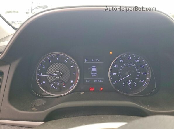 5NPD74LF2LH523595 2020 HYUNDAI ELANTRA White ხელსაწყოთა პანელის ხედი
