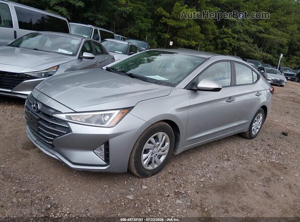 5NPD74LF2LH602085 2020 HYUNDAI ELANTRA Silver Առջևի ձախ երեք քառորդ տեսարան