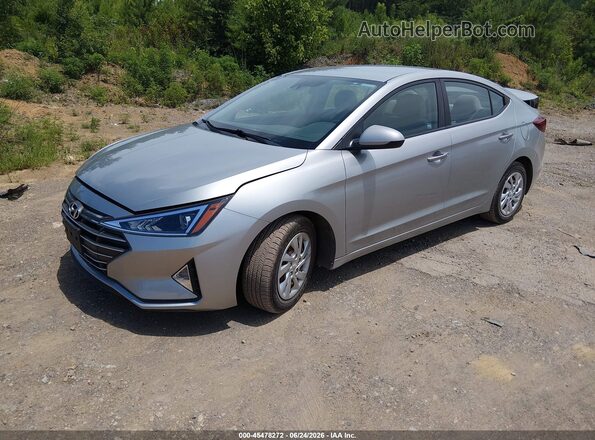 5NPD74LF2LH603284 2020 HYUNDAI ELANTRA Silver წინა მარცხენა ხედი სამი მეოთხედიდან
