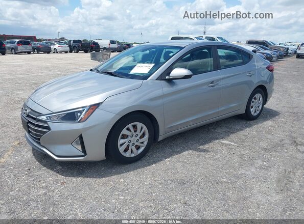 5NPD74LF2LH605973 2020 HYUNDAI ELANTRA Silver წინა მარცხენა ხედი სამი მეოთხედიდან