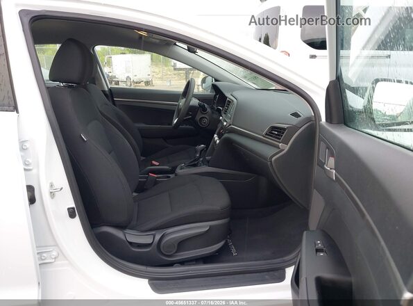 5NPD74LF2LH606363 2020 HYUNDAI ELANTRA White Widok wnętrza z przodu
